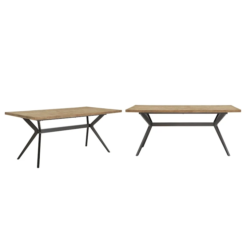 Vaduz 70 Iron Grey Metal Base 4-6 Person Dining Table