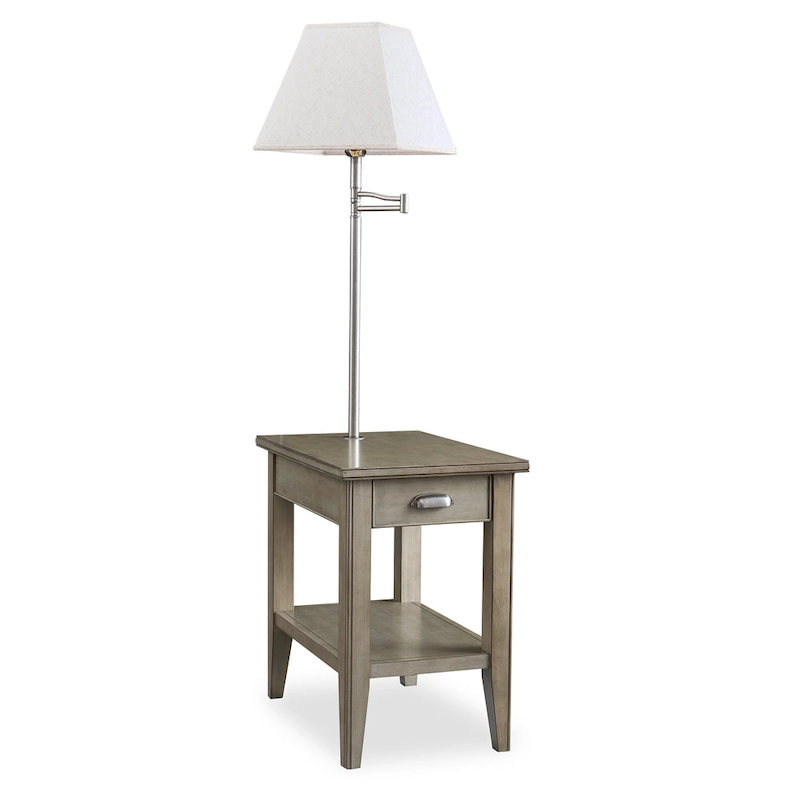 Leick Home Laurent One Drawer Swing Arm Lamp Side Table