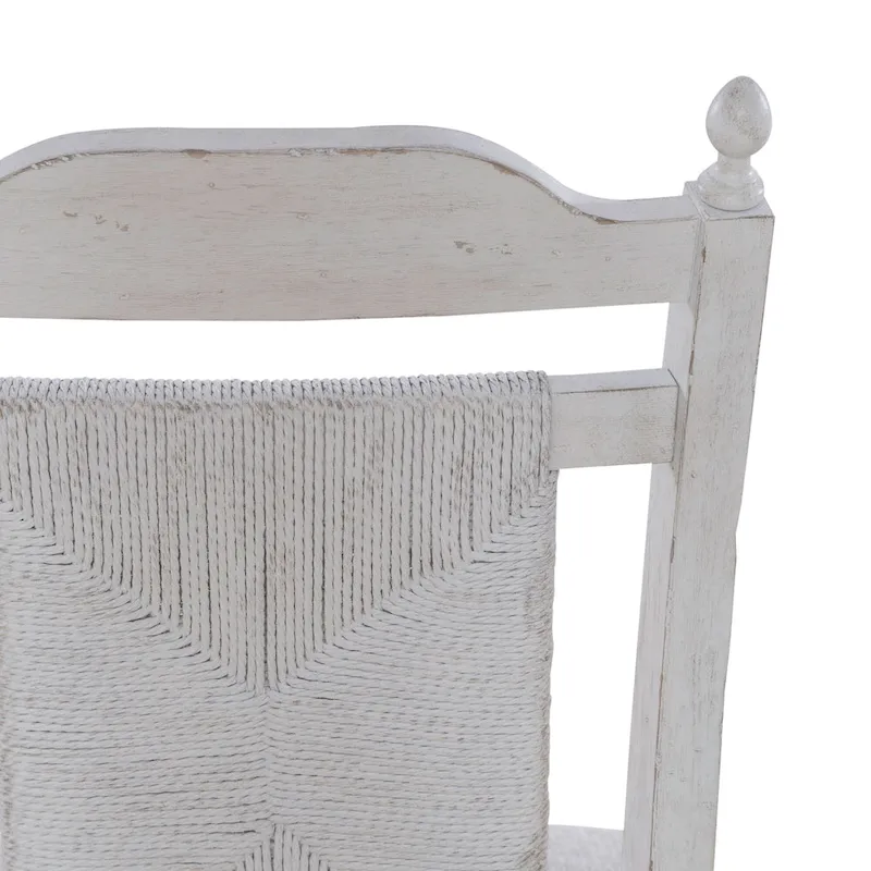 River Place Riverstone White 5 Piece Pedestal Table Set