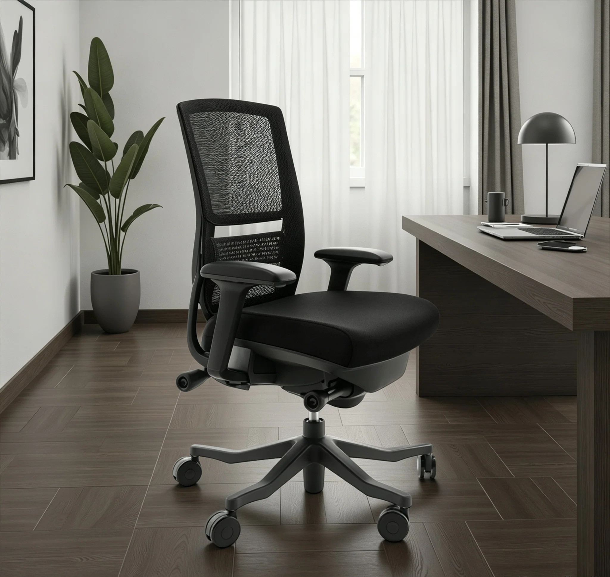 24/7 Ergonomic Office Chair with Seat Slider & Adjustable Lumbar, 300 lb Rated