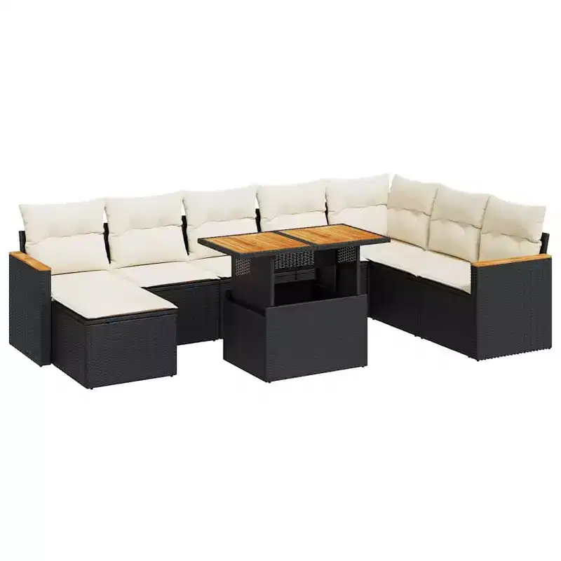 vidaXL Garden Sofa Set PE rattan Large Modular Garden Sofa Set