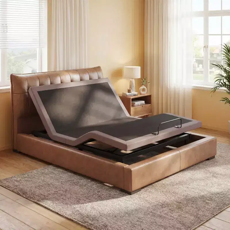 Twin XL Size Electric Bed Frame, Zero-Gravity and Zero-Gap Modes, Adjustable Bed Frame with 4 USB Ports and Wireless Remote Control