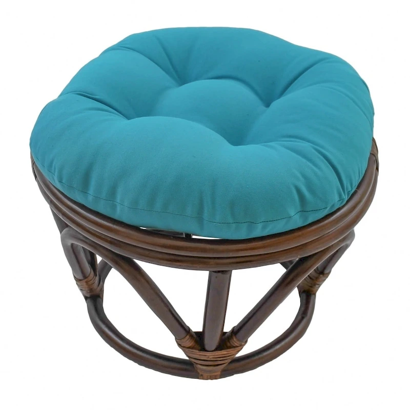 Bali 18-inch Footstool with Twill Cushion
