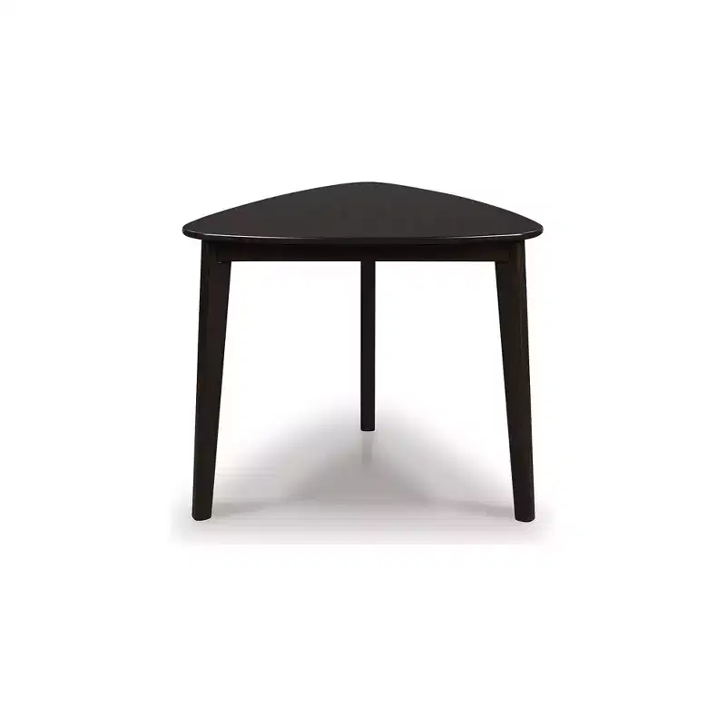 Triangle Dining Table, Merlot, Seats 3, Mid-Century Modern Small Space Dining