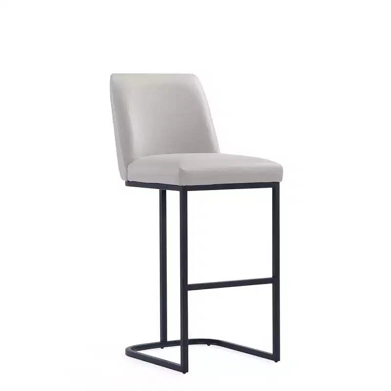 Manhattan Comfort Serena Leatherette Upholstered Metal Barstool