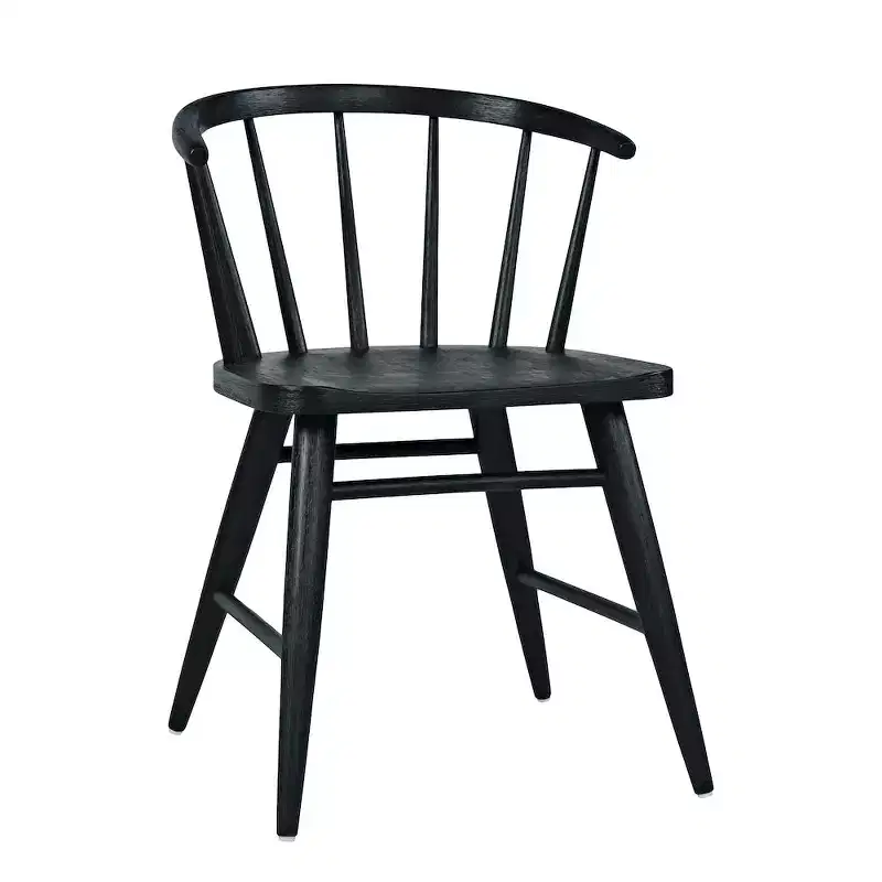 Jofran,Fitz Traditional Solid Wood Curved Back Spindle Dining Chair (Set of 2)