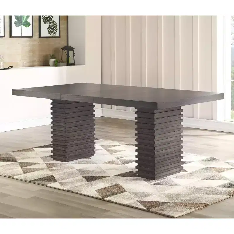 Mila Dining Table Washed Gray - Steve Silver Co.