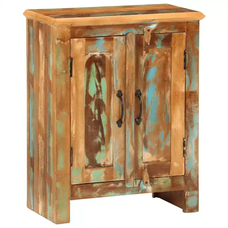 Sideboard with 2 Doors 21.7x11.8x27.6 Solid Wood Reclaimed