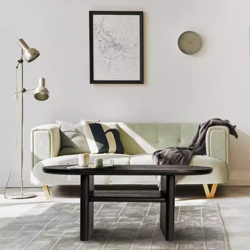 Storied Home Firwood Coffee Table Black