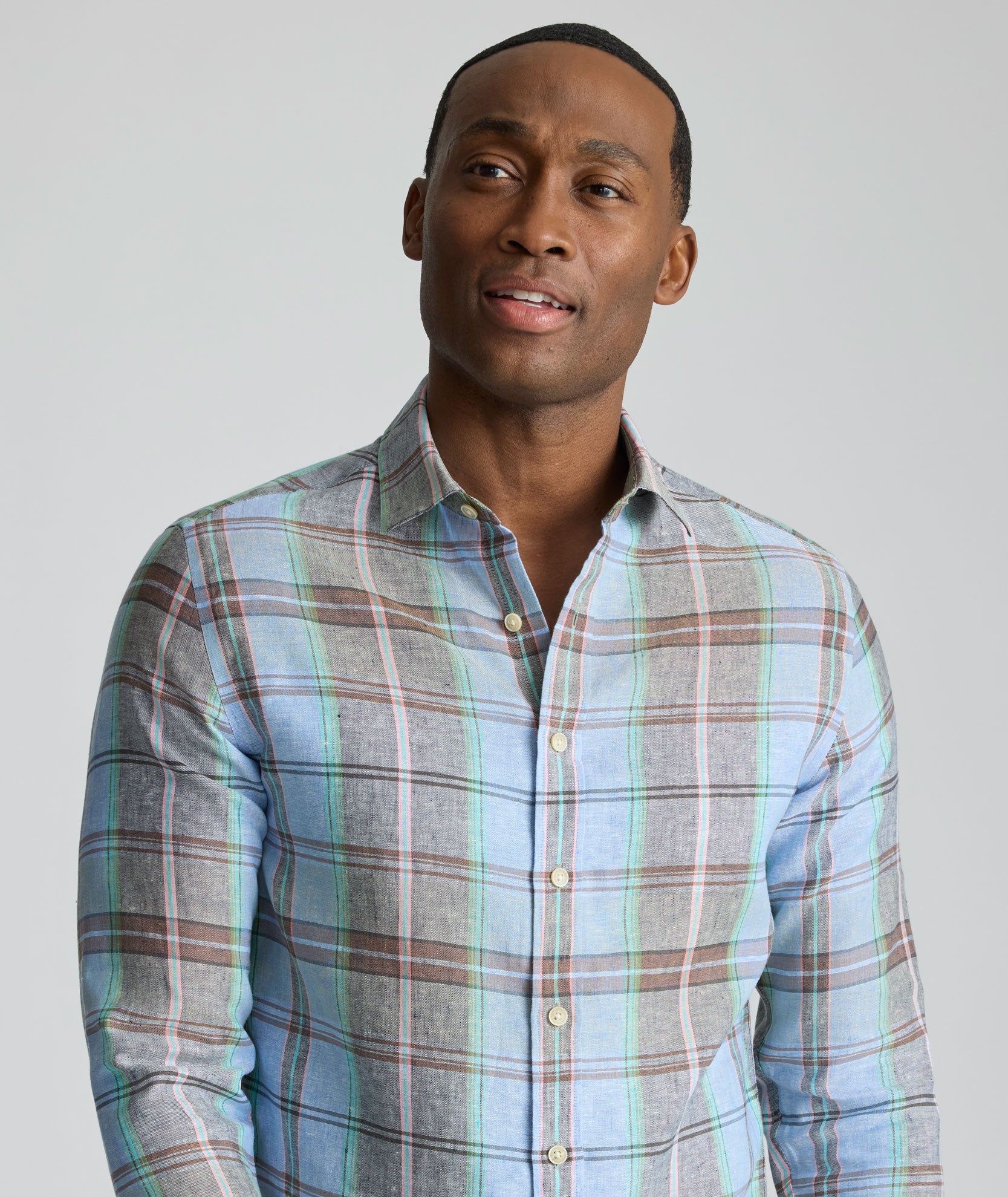 Plaid Linen Shirt