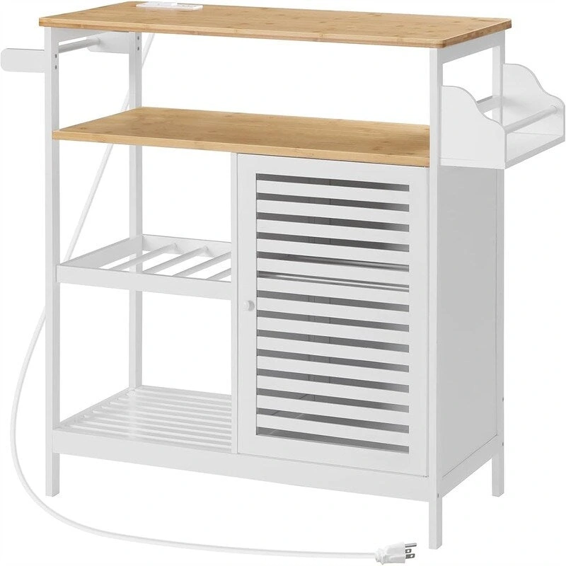 4 Tier Coffee Station and Microwave Stand - 15.7D x 31.4W x 33.6H