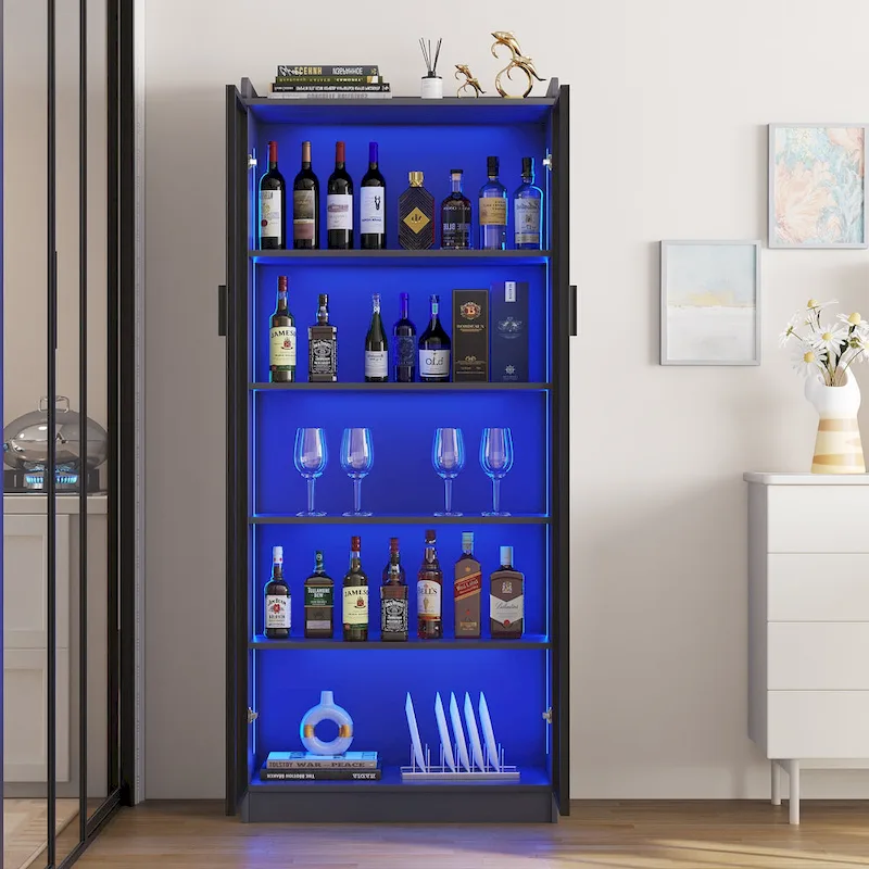 Dining Cabinet with LED light - N/A