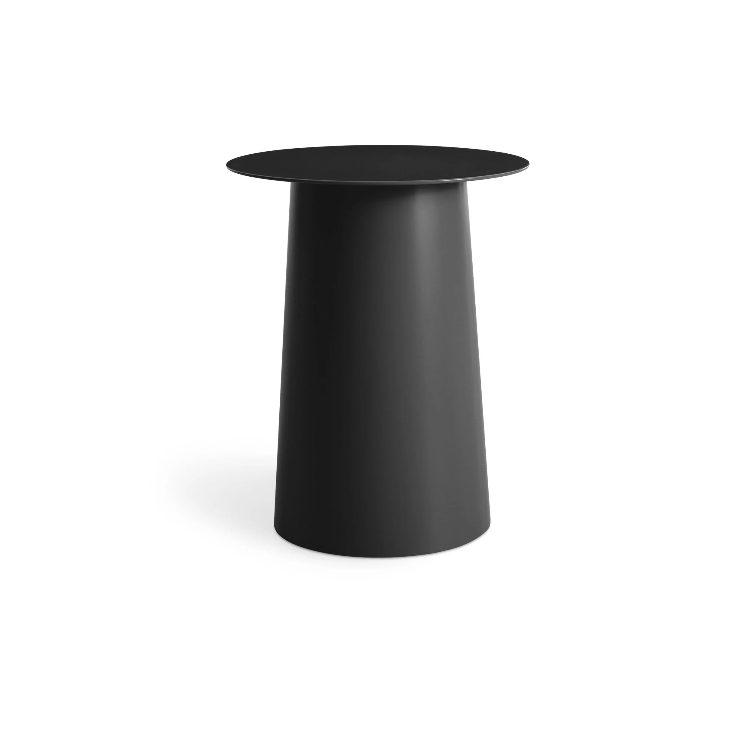 Modern Metal End Table with Round Top for Living Room