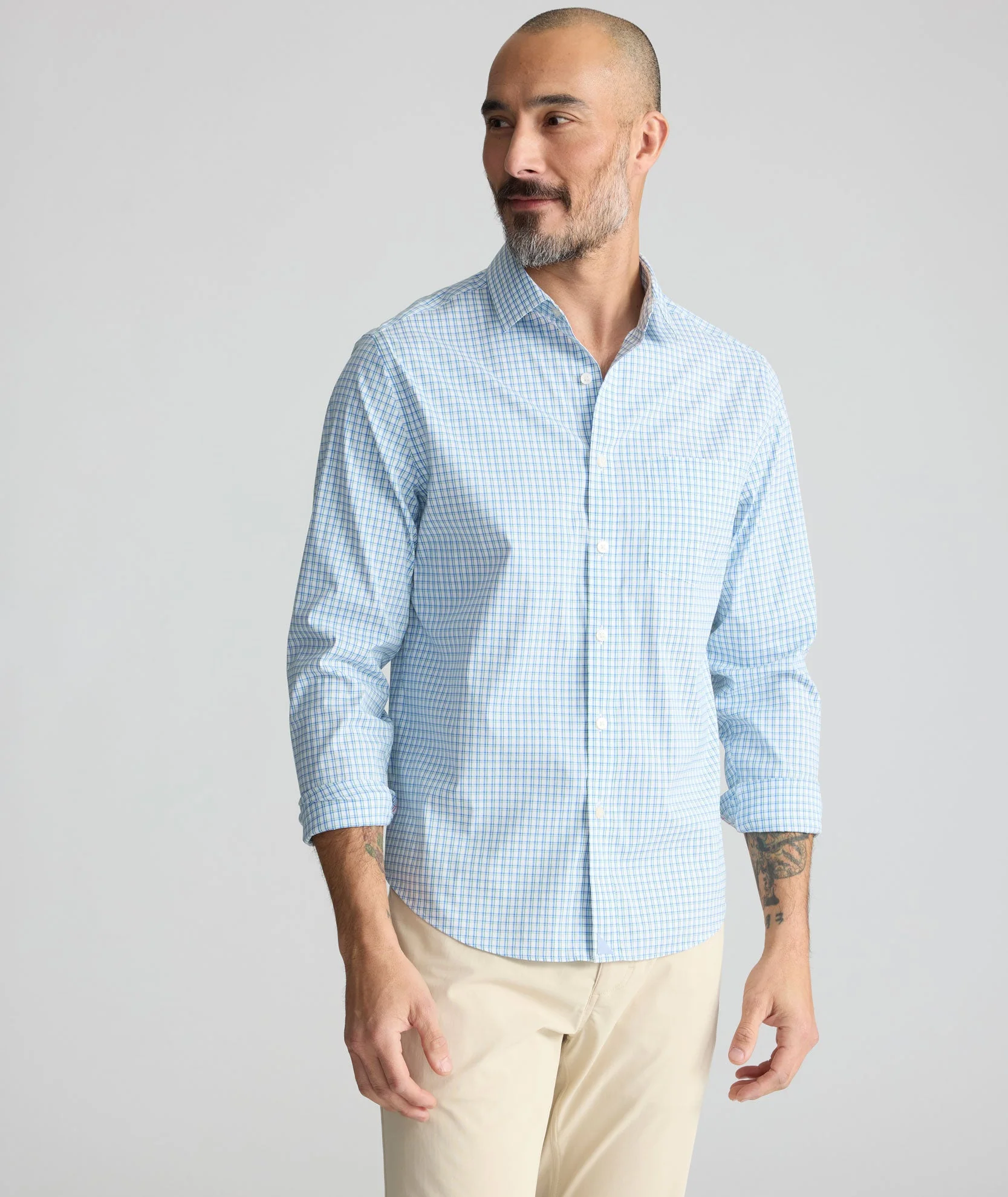 Cotton-Nylon Cooling Shirt (Blue)