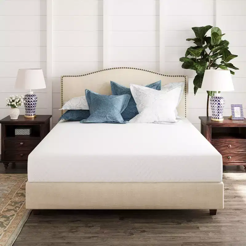 White Gel Memory Foam Mattress, Medium Firm – Twin/Full/Queen/King, 1 Person