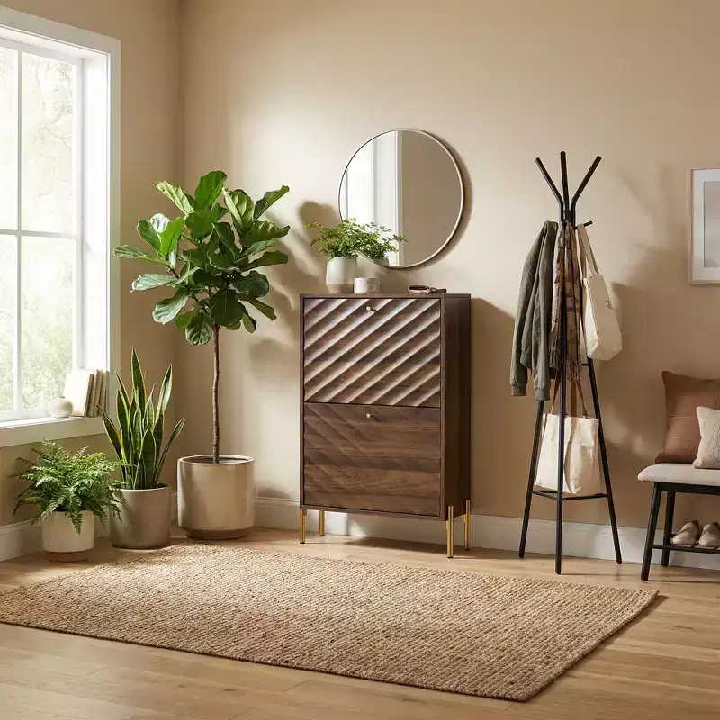 Homy Casa Slim Shoe Storage Cabinet for Entryway