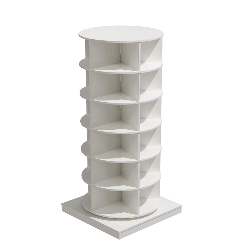360Rotating Shoe Cabinet 6 layers Holds Up to 24 Paris of Shoes