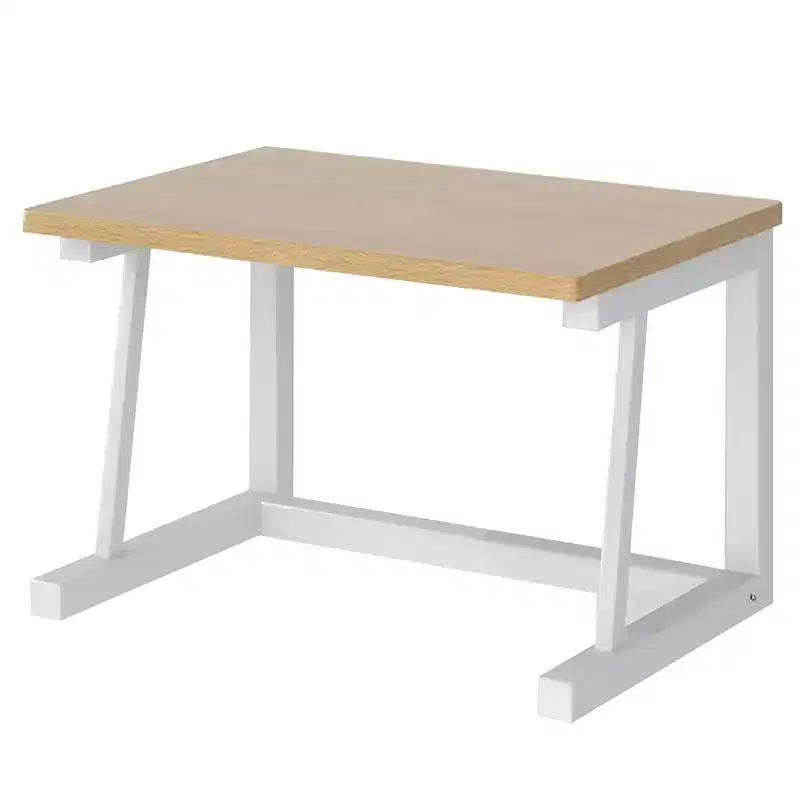 Two-Tier Wooden Printer Stand - Multifunctional Desktop Organizer for Office and Home