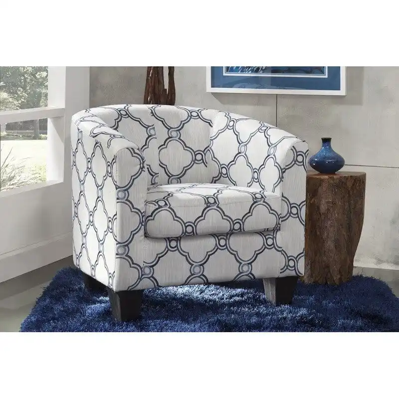 Grafton Home Enzo Upholstered Accent Barrel Chair