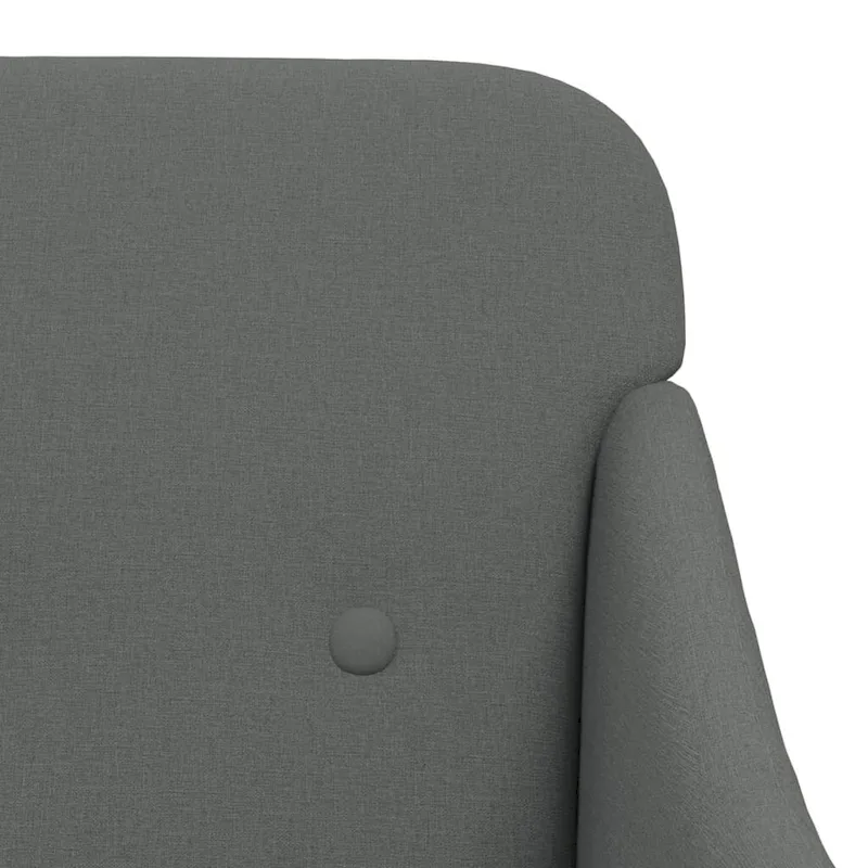 vidaXL Armchair Dark Gray 24.8x29.9x31.5 Fabric - 24.8 x 29.9 x 31.5