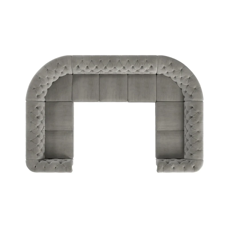 Knightsbridge Chesterfield U-shaped Sectional by iNSPIRE Q Artisan