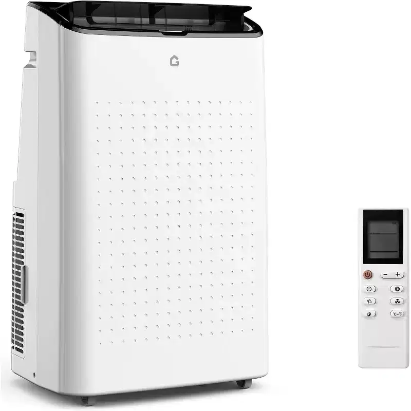 Garvee 14000BTU Portable Air Conditioner  700 Sq Ft Room Cooling, Sleep Mode, 3 Fan Speeds, Remote Control for Home & Office
