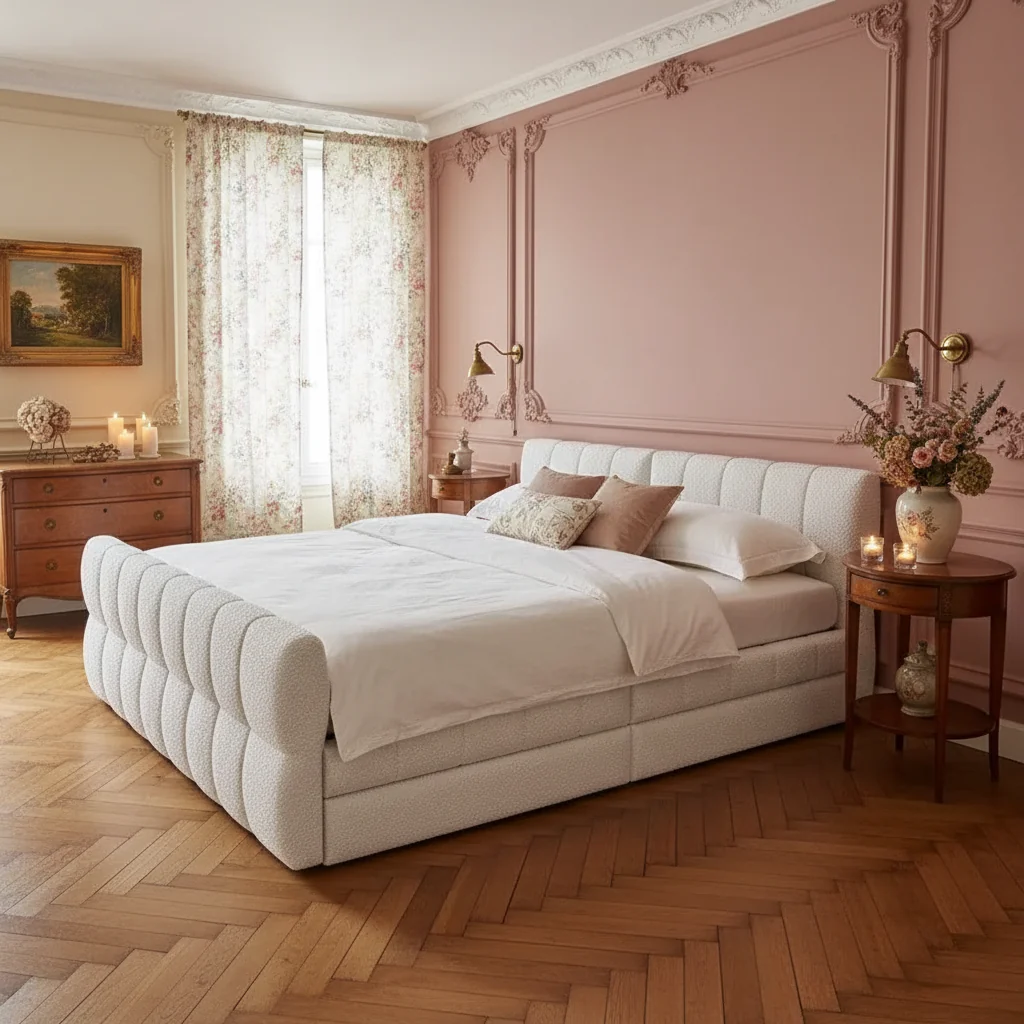 Upholstered Daybed with 2 Storage Drawers, Queen Size Sofa Bed Frame with USB Ports Design and Wood Slats Support
