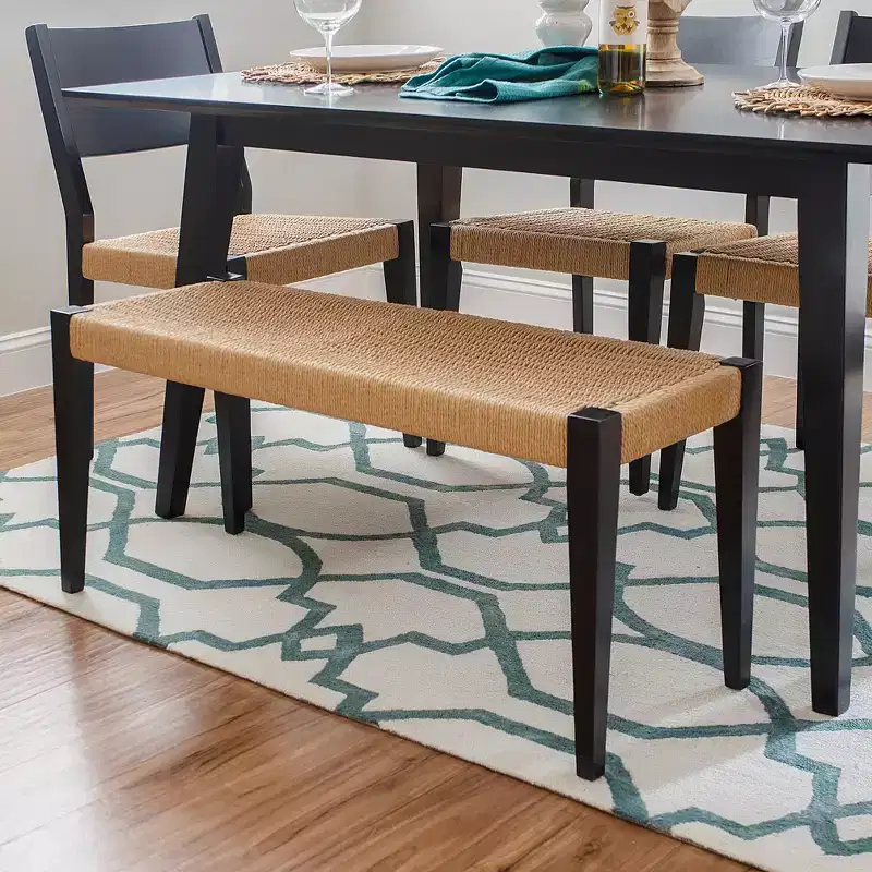 Powell Clara Dining Bench Black