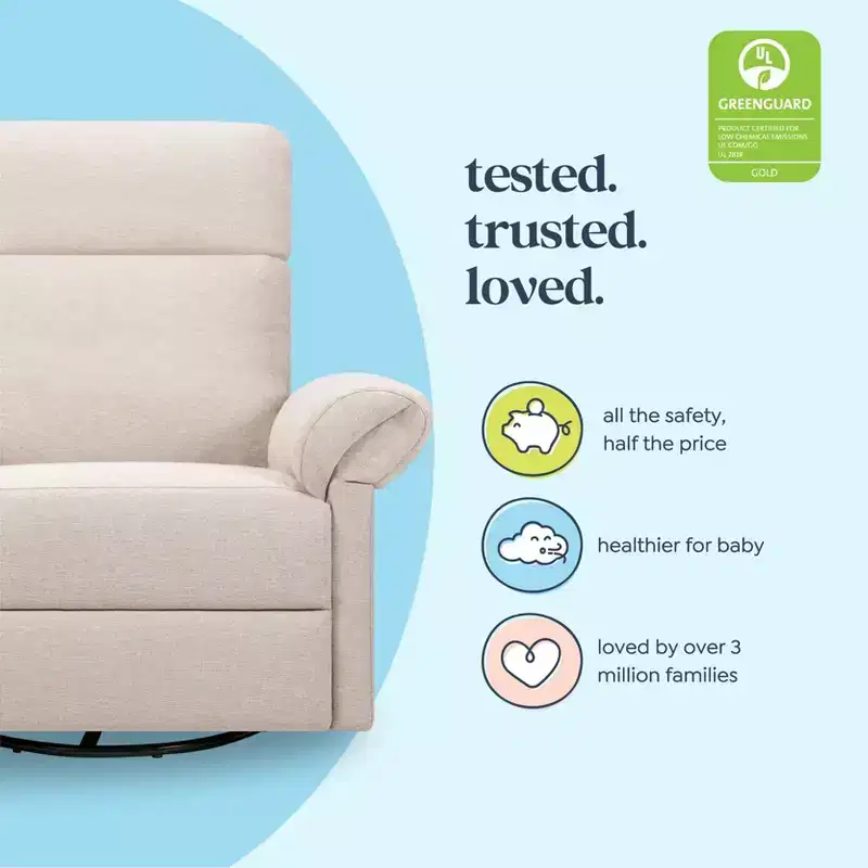 Recliner and Swivel Glider with Adjustable Headrest and Armrests