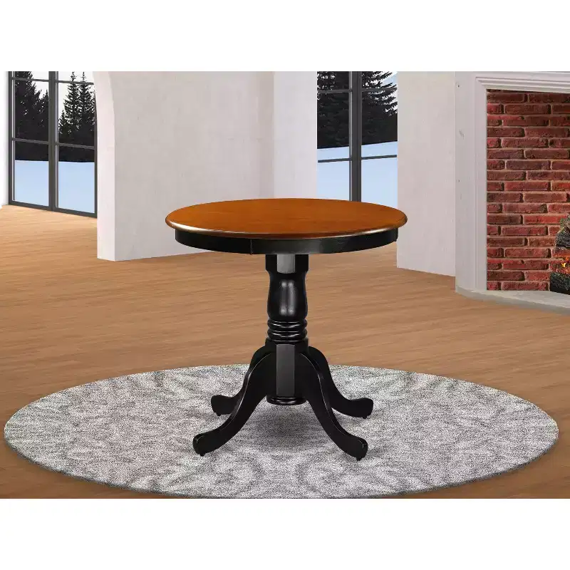 HomeStock Dining Table Made of Rubber Wood
