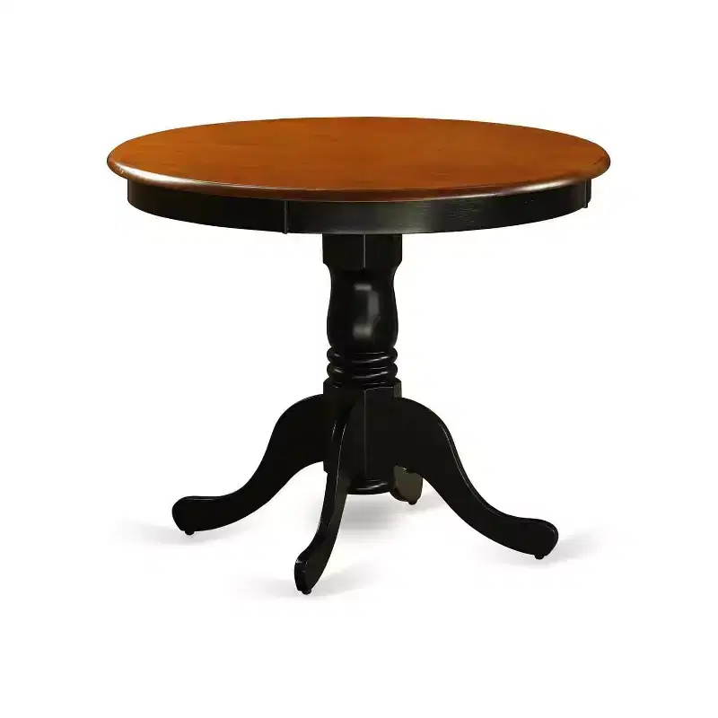 HomeStock 36 Inch Pedestal Round Dining Table