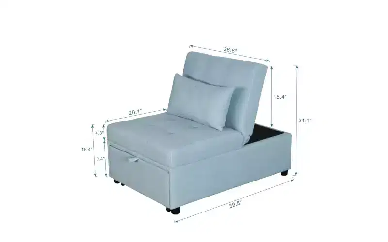 Sofa Bed Bed Convertible Chair Recliner Sofa Stool Guest Sofa Chair for Bedroom Living Room