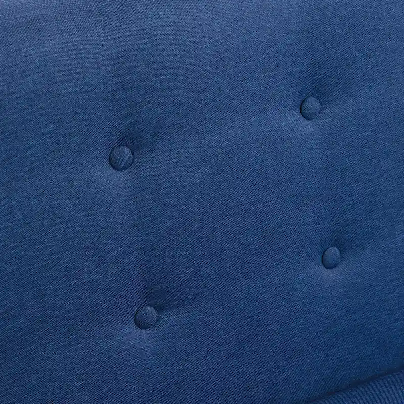 3-Piece Tufted Linen Armchair and Loveseat Set