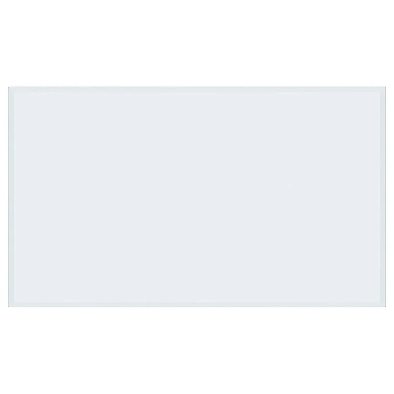 Rectangular Casual Clear Tempered Glass Top