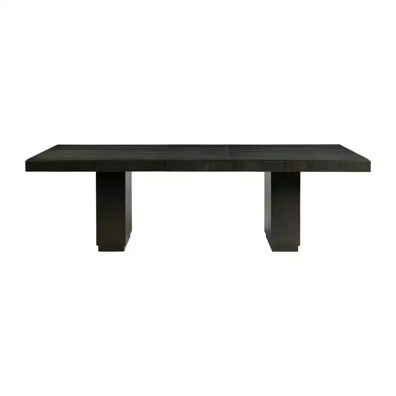 Holden Rectangular Standard Height Dining Table Top Black - Picket House Furnishings: With 20" Extension Leaf, Seats 4