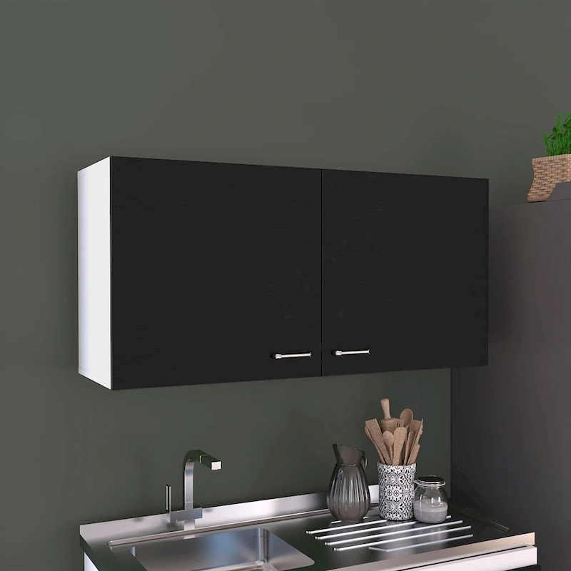 TUHOME Napoles Double Door Wall-Mounted Storage Cabinet - N/A