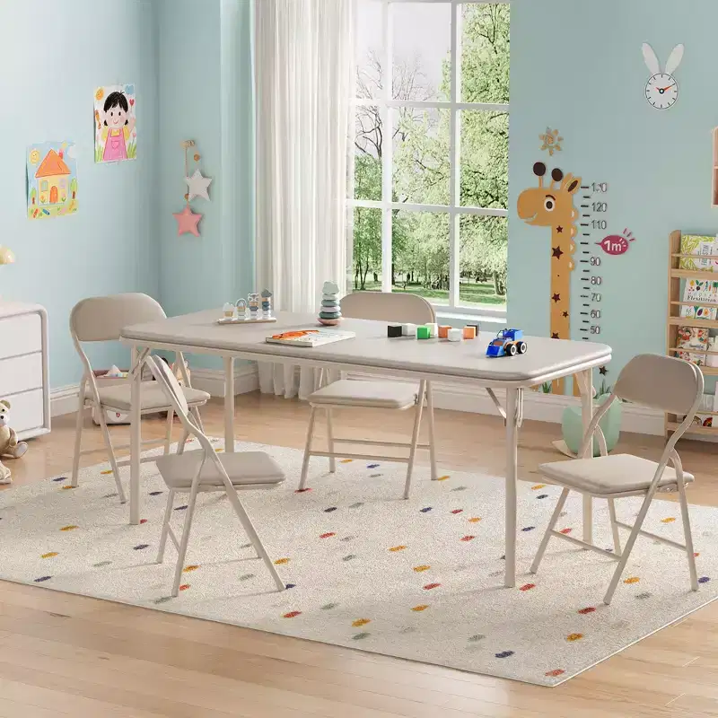 Kids Folding Table Only for Activities, Toddler Play Table for Learning and Crafts in Playroom, Classroom