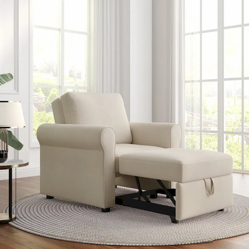3-in-1 Sofa Bed Chair Convertible Sleeper Chair Bed