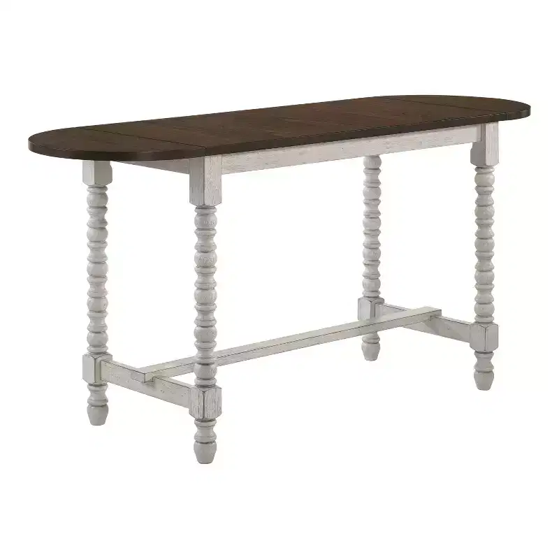 71" Nolte Farmhouse Counter Height Table with Drop Leaf - miBasics