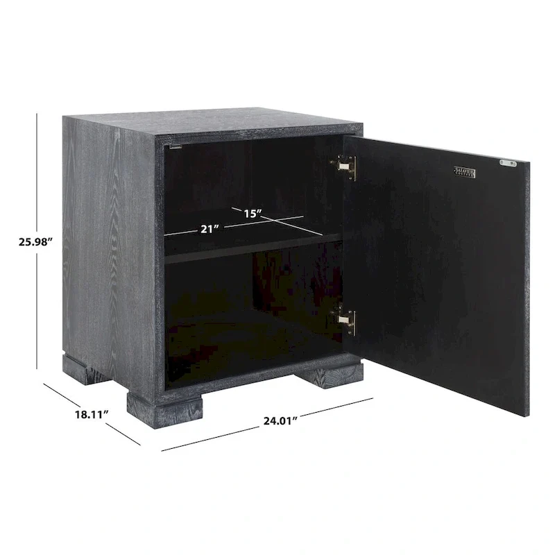White/ Gold Lacquer Chest - 24Wx18Dx26H