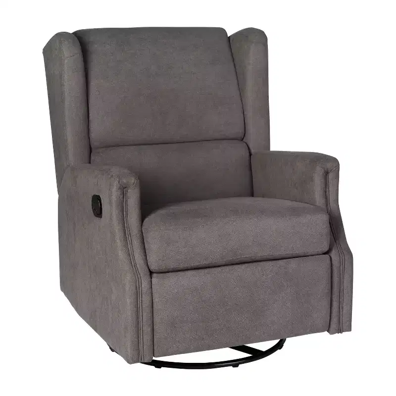 Merrick Lane 3-in-1 Wingback Manual Recliner Rocker Swivel Glider Chair
