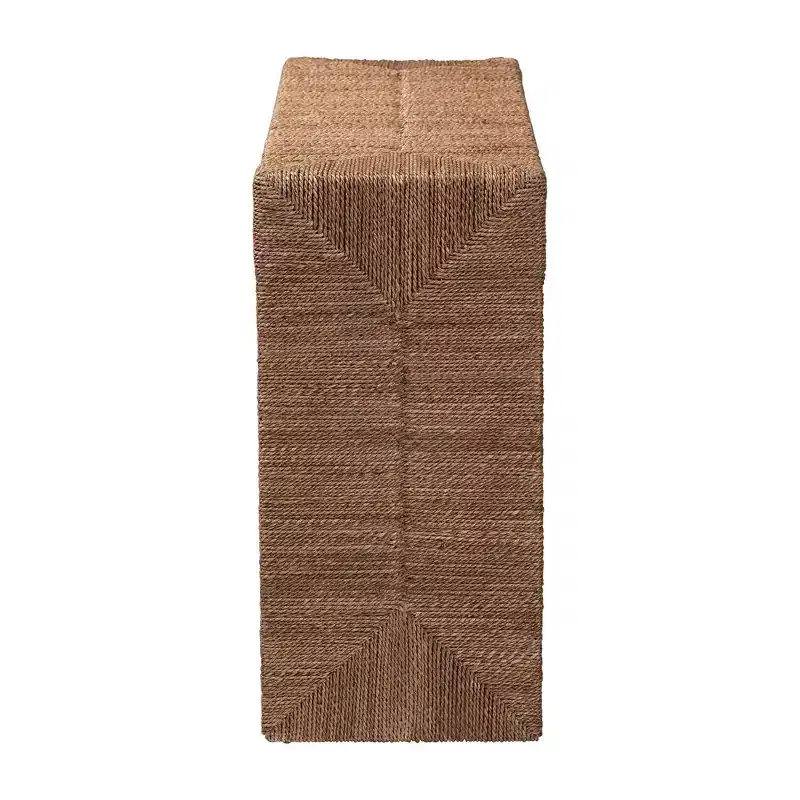 bali & pari Liza Seagrass Console Table Natural Seagrass