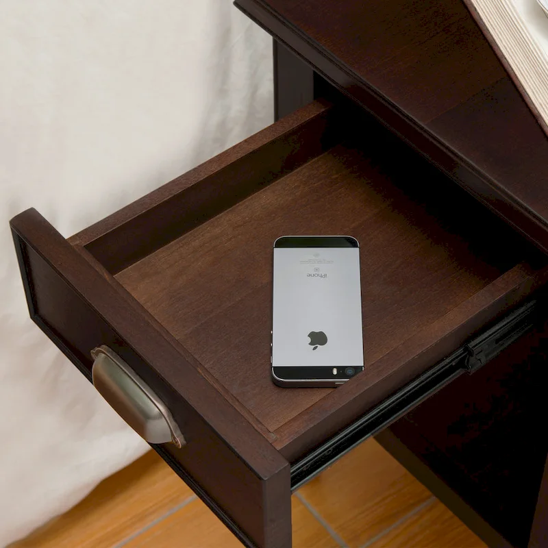 Leick Home Laurent One Drawer Swing Arm Lamp Side Table