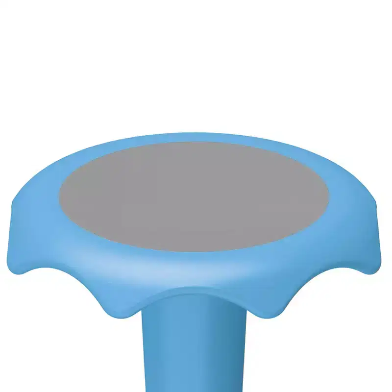 20 Inch Light Blue Ergonomic Flexible Seating Stool