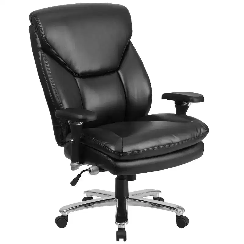 Flash Furniture HERCULES Series 24/7 Intensive Use Big & Tall 400 lb. Rated High Back Executive Swivel Ergonomic Office Chair with Lumbar Knob and Large Triangular Shaped Headrest