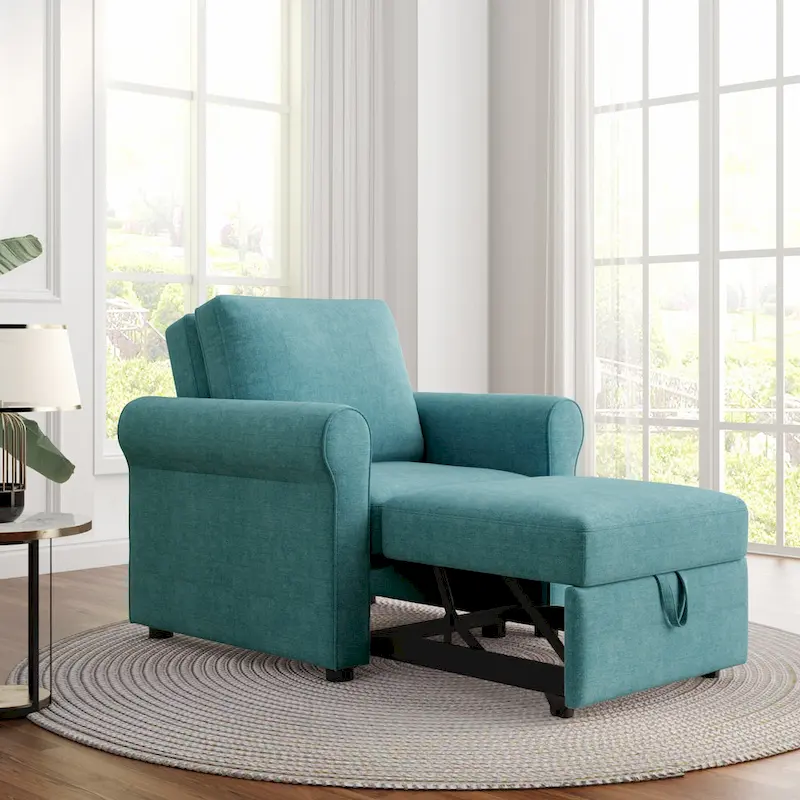 3-in-1 Sofa Bed Chair Convertible Sleeper Chair Bed