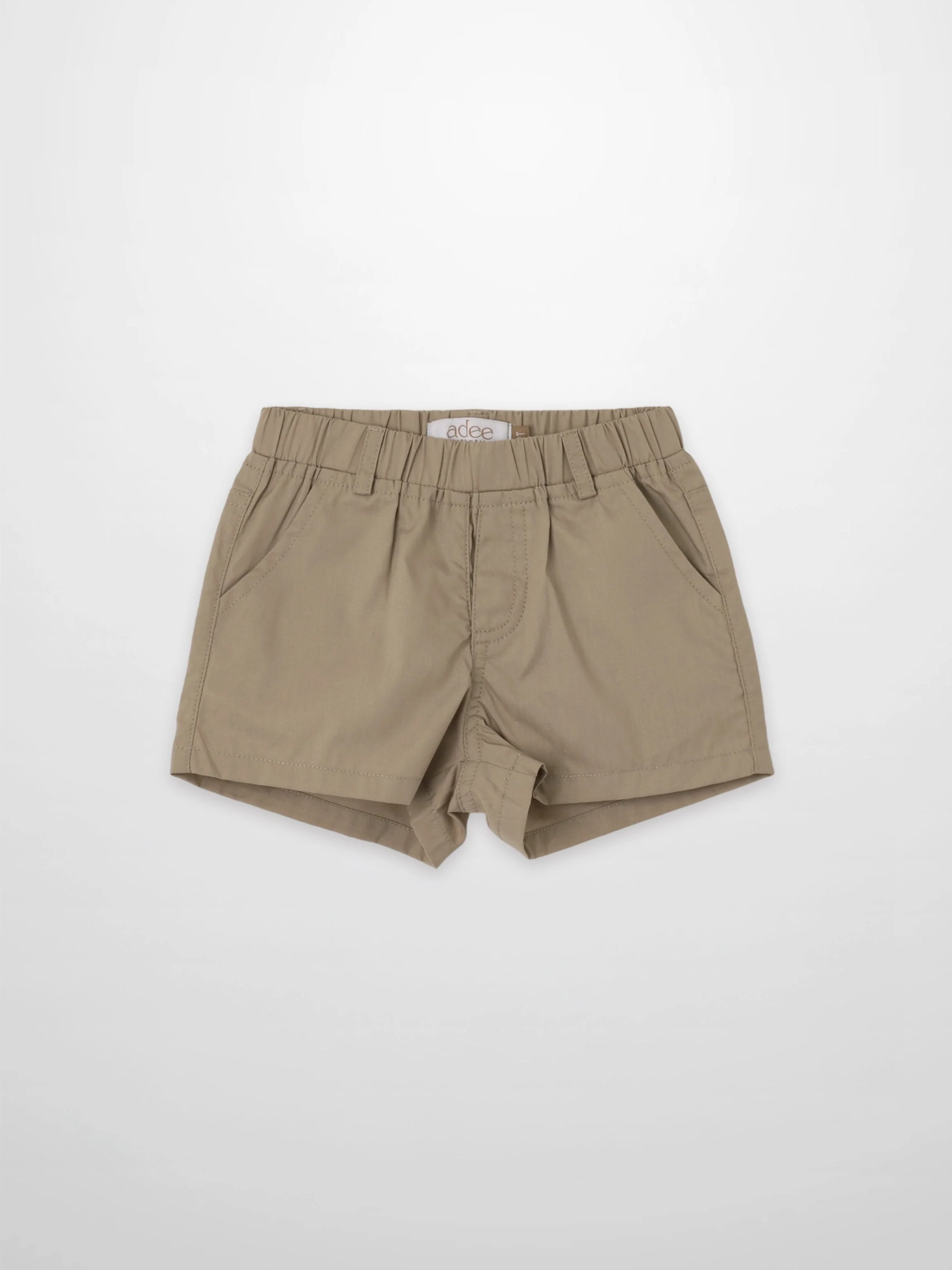 Tan Cotton Dressy Shorts for Boys