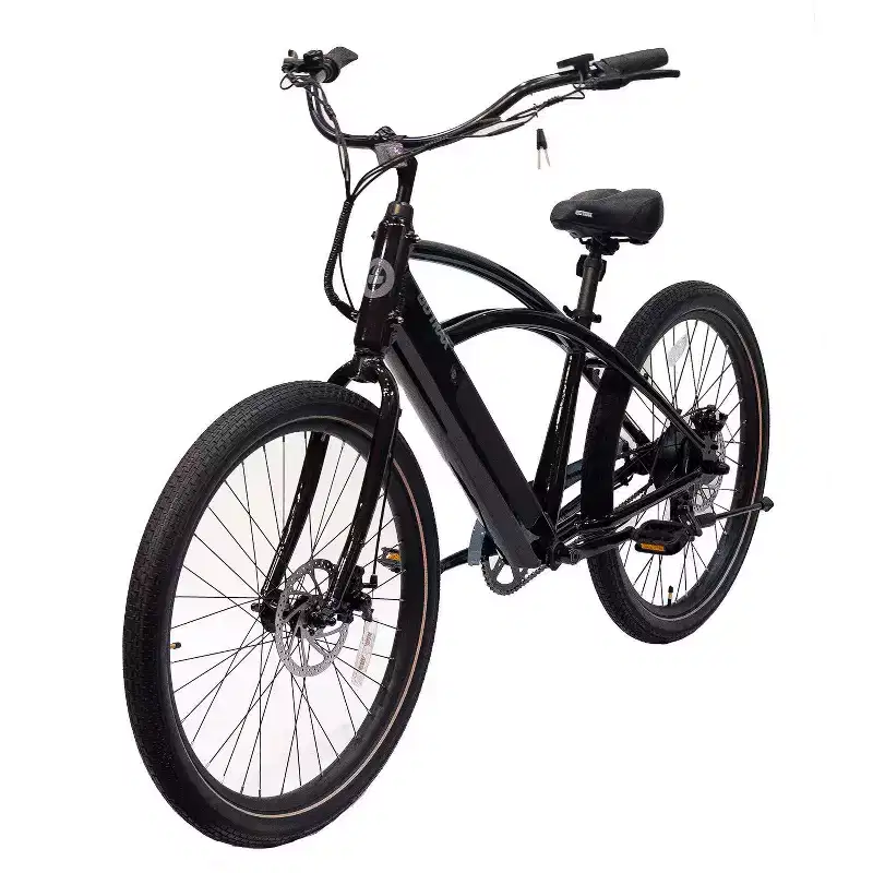 GOTRAX Adult Shoreline 27.5" Step Over Electric Cruiser Bike - Black