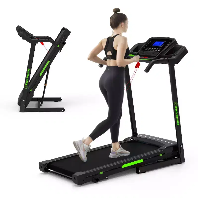 GDFStudio Velocity Folding Treadmill with LED Display and Manual Incline
