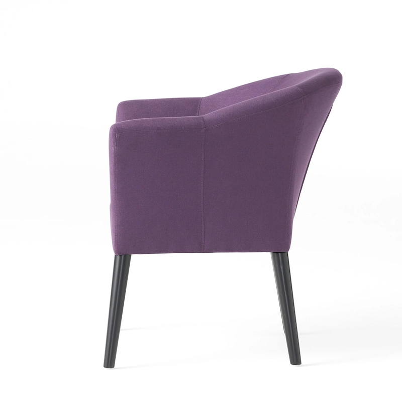 27 Upholstered Arm Chair with Rubber Wood Legs